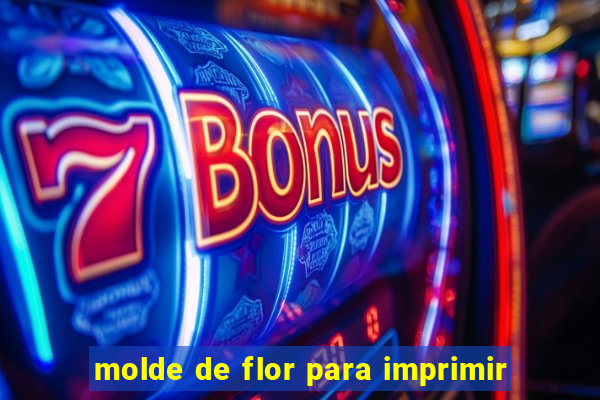 molde de flor para imprimir